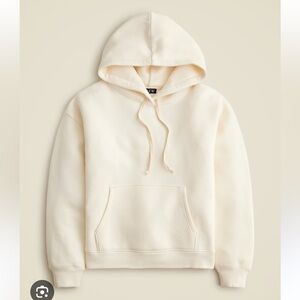 J crew Heritage fleece hoodie ivory